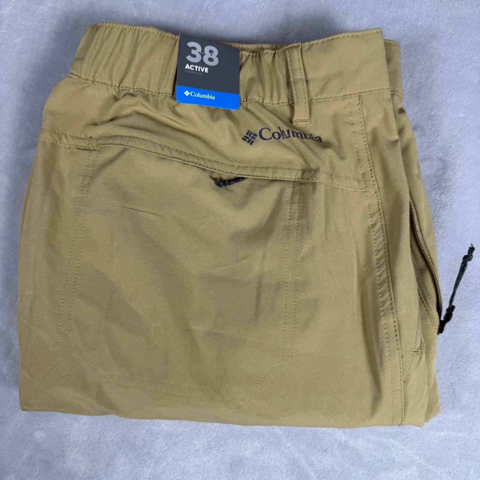Columbia Fir Ridge Active Pant Mens Size 38x32 Tan Omni-Shade Nwt Outdoor Casual
